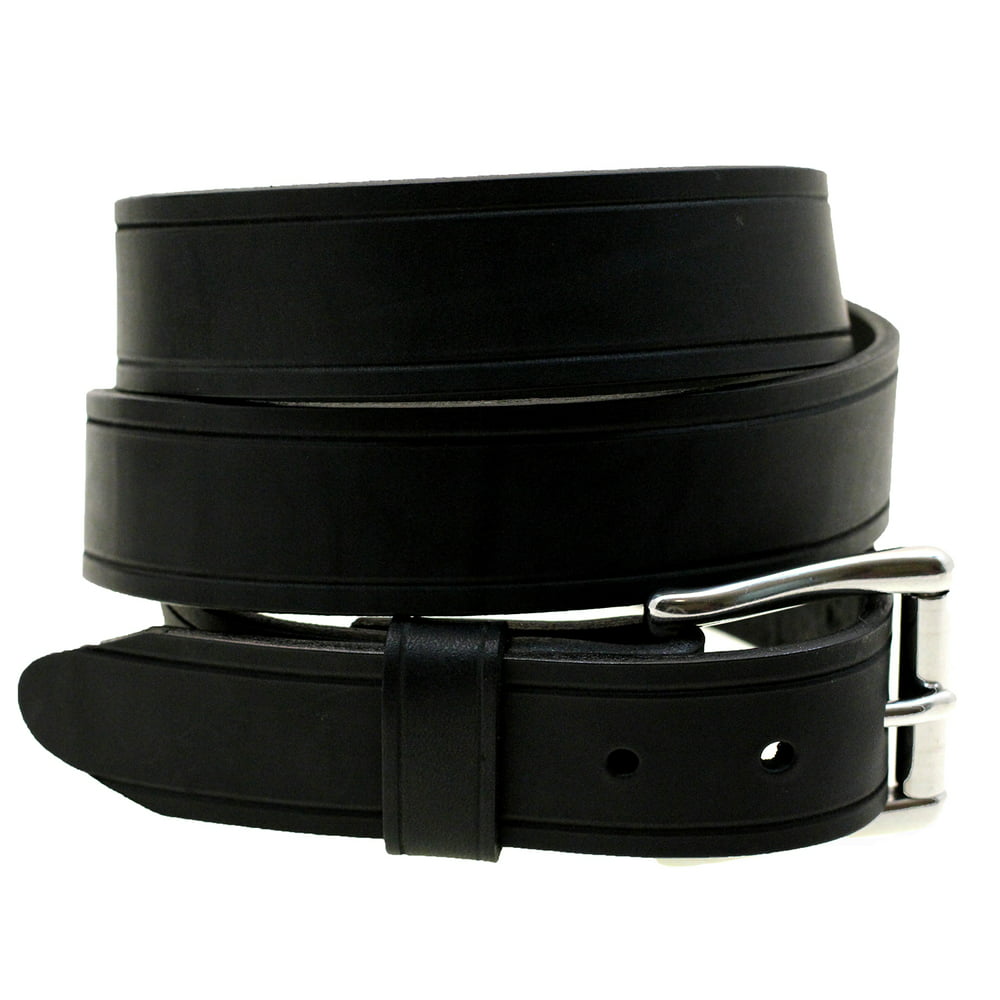 Orion Belt Company - Mens 1 1/2 Black Latigo Leather Belt With Saddle ...