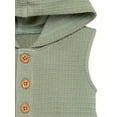 thumbnail image 3 of Modern Moments by Gerber Baby Boy Cotton Hooded Sleeveless Romper, Sizes 0/3 Months - 24 Months, 3 of 7