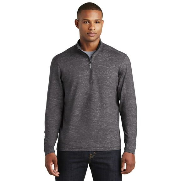 Sport-Tek ® Sport-Wick ® Stretch Reflective Heather 1/2-Zip Pullover. ST855
