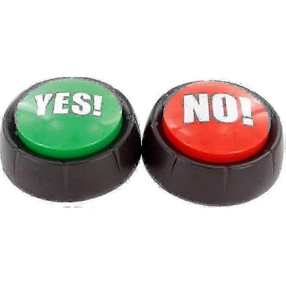 2pcs Talking Sound Buttons Yes No for Office Home