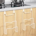 thumbnail image 4 of No Drill Cabinet Door Pot Lid Holder, Wall Mount Iron Pan Lid Cutting Board Rack, Kitchen Hanging Storage Organizer Shelf, 4 of 6