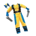 thumbnail image 5 of Kids Wolverine Costume Boy Superhero Jumpsuit Kids Halloween Cosplay Mask/wolf Claw Props Fantasy-G 2Pcs Set M(120-130CM), 5 of 5