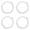 White, variant on XIPYYKM 1PCS Silicone Jar Gasket, Large 4.5Inch Airtight Rubber Seals Rings for Glass Jars Replacement Gasket Leak-Proof Canning Jar Rings for 3.5 Inch Mouth Glass Jars