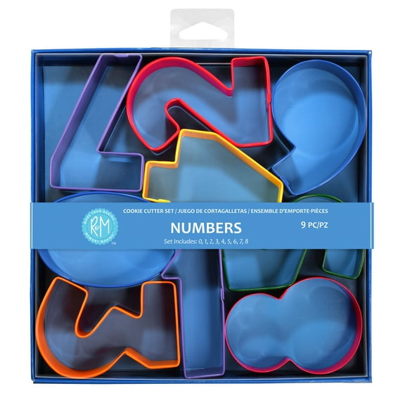 R&M International Numbers 9 Piece Cookie Cutter Set