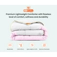 thumbnail image 3 of SGI Oversized Queen Contrast Comforter Set Microfiber Fill 3 Piece Pink, 3 of 5
