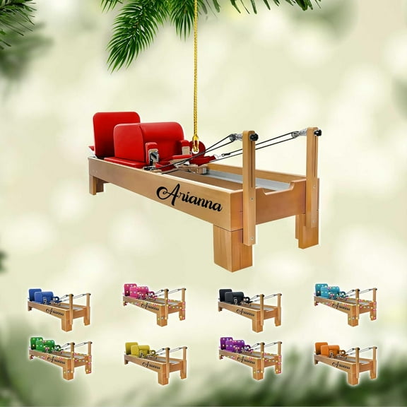 Pilates Equipment Ornament 2025 Pilates Equipment Hanging Ornaments Pilates Core Set Ornament Pilates Studio Ornaments for Christmas Tree Pilates Machine Ornament Gift for Pilates Lovers (PE21) - 3302