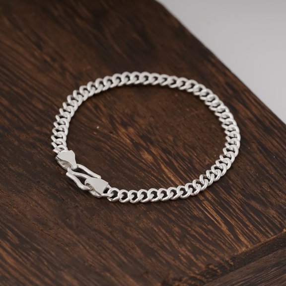 LavaJewelry, TinyTreasures Kids Bracelet, 925 Sterling Silver, Silver Bracelet for Baby 4,5