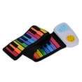 thumbnail image 2 of Amdohai 49 Keys Rainbow Roll-Up Piano Electronic Keyboard Colorful Silicon, 2 of 7