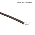 thumbnail image 2 of Uxcell 49.21 Yard 5mm Flat Leather Cord Suede String for DIY Crafts, Dark Brown 1 Roll, 2 of 5