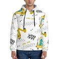 thumbnail image 2 of Bingfone Dinosaur On Excavator Men'S Drawstring Hoodie Long Sleeve Pocket Sweatshirts-4x-Large, 2 of 9