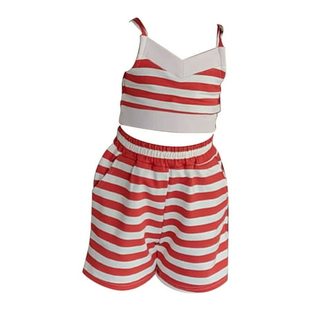 

Sngxgn Girl s 2 Piece Outfits Button Front Long Sleeve and Shorts Set(Red 7)