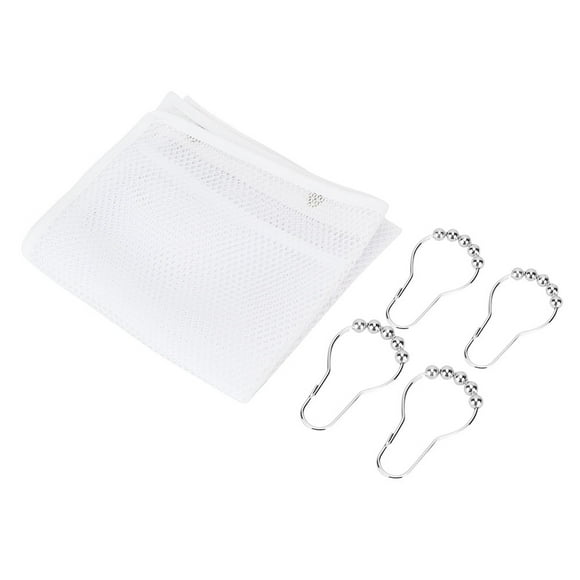 ZOUSSIQI Hanging Mesh Bath Shower Organizer Large Shower Caddy Bathroom Accessories (Clip Hook) JU316-137812