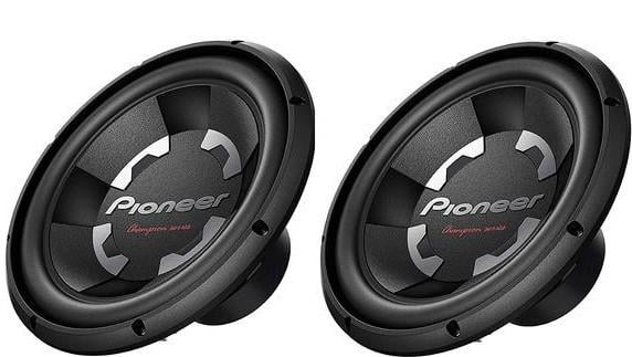 PIONEER TS-300D4 TWIN DEAL 2 x 12" DUAL 4OHM VOICECOIL SUBWOOFERS 2800W CAR BASS 