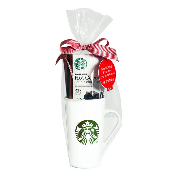 Starbucks Tall Mug with Hot Cocoa Holiday Gift Set, 2