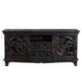 thumbnail image 3 of Taran Designs Valerie 66" Farmhouse Wood Entertainment Console in Black, 3 of 8