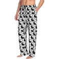 thumbnail image 6 of Wukai Yin Yang Mens PJ Pajama Pants|Sleepwear Plaid PJs with Pockets|Men's Lightweight Open-Hem Lounge Pants-, 6 of 6
