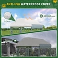 thumbnail image 2 of Hawkrown Outdoor Large Dog Kennel, Heavy Duty Dog Enclosure with UV & Rain-Proof Fully Covered Roof, Rustproof Metal Mesh, Double Security Locks, 40 x40 in, 2 of 7