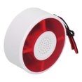 thumbnail image 3 of BR Luz de sonido LED Alarma de incendio Advertencia Alerta estroboscópica Sensor de alto decibelio Sistema de seguridad, 3 of 10