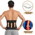 thumbnail image 5 of QRIC Sauna Waist Trainer for Men Long Torso Plus Size Sweat Belts Zipper Bones Workout Trimmer Neoprene Waist Cincher Body Shaper, 5 of 6