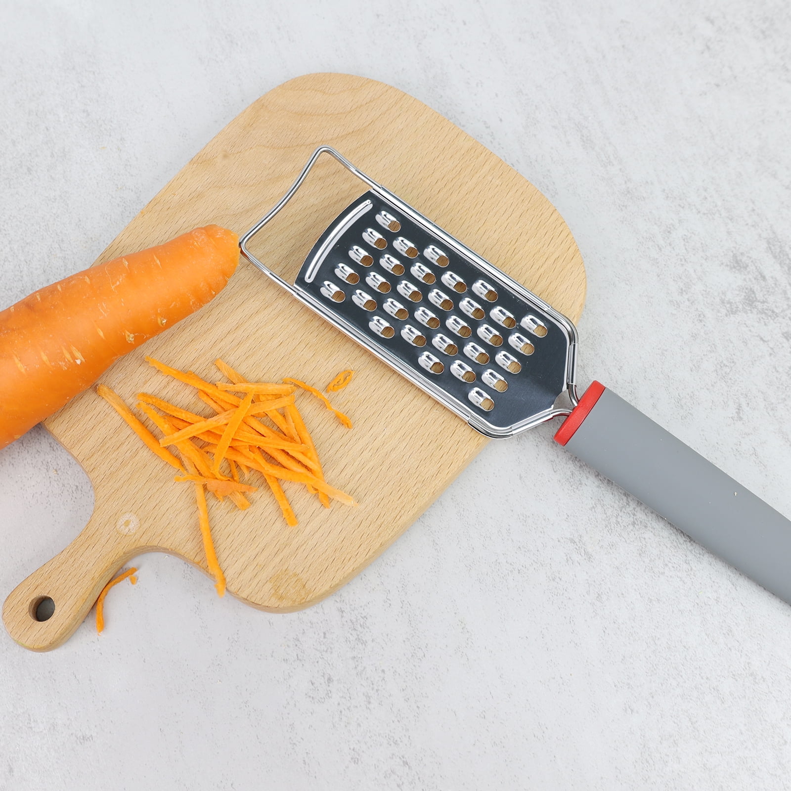 WUXICHEN Cheese Grater Stainless Steel - Durable Rust Resistant Metal Lemon  Peel Grater With Handle - Flat Handheld Grater For Cheese, Chocolate