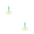 thumbnail image 2 of Seitruly Pinzas para cutículas de uñas, tijeras de acero inoxidable, galvanoplastia, impermeables, de mano, accesorio para el hogar, Spray verde dorado Pulverizar Oro Verde 2piezas Seitruly  CBP288409, 2 of 6