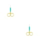 thumbnail image 4 of Vogacara Alicates para cutículas de uñas Tijeras de acero inoxidable Galvanoplastia Recortadora de cejas Type2 NO2 Vogacara  CBP288409, 4 of 5