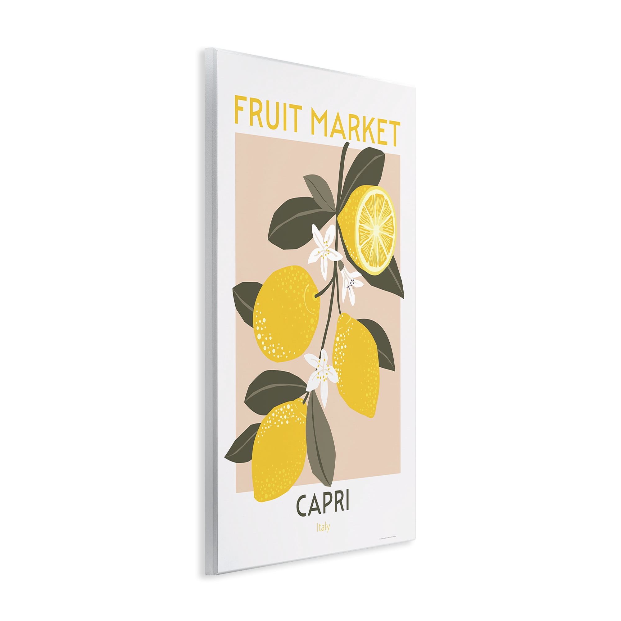 Stupell Industries Fruit Market Lemon Branch Food & Beverage Painting Unframed Art Print Wall Art, 13 x 19