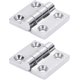 thumbnail image 1 of Mirror Polished Door Hinges Stainless Steel Doors Hinge for Marine Boat SUS316 50mm x 50mm 2pcs, 1 of 5
