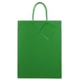 thumbnail image 2 of JAM Glossy Gift Bags, 10 x 13 x 5, Green, 100/Pack, Large, 2 of 4