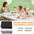 thumbnail image 6 of Spencer Rectangle Tablecloth Waterproof Elastic Fitted Table Cloth for 6ft Tables, Washable Polyester Table Cover for Picnic, Camping, Indoor, Outdoor, 30 x 72 Inch, 6 of 11
