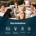 thumbnail image 5 of LifeSmart 4-Person 13-Jet Plug & Play Square Hot Tub with Thermal Cover, Sand, 5 of 12