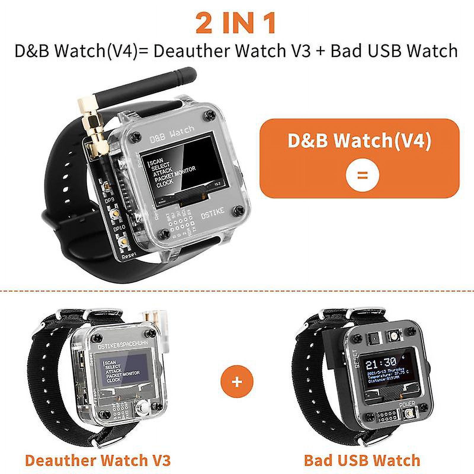 Wifi-Manipulating Wearables : deauther watch v4