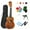 Brown, variant on Likegreen 21 Inch Ukulele Beginning Kit for Beginner Kids Students with Accessories
