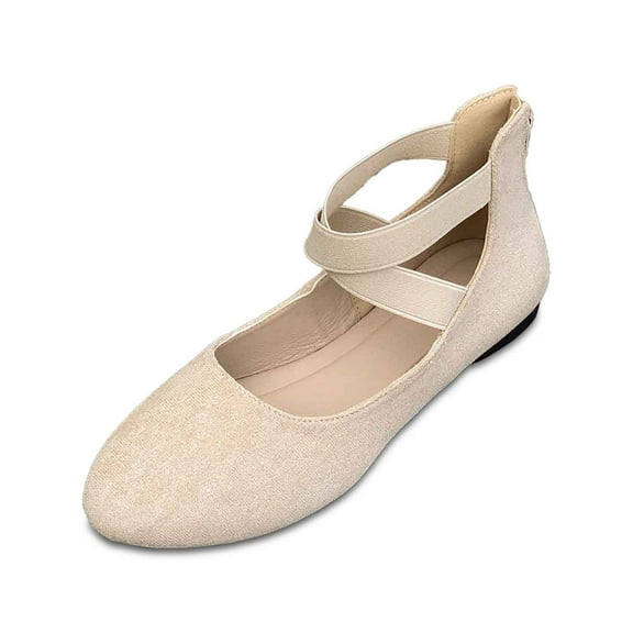 Shoes for Women,Casual Shoes For Everyday Wear Comfortable Closed Toe Design Easy On Style Versatile Flat Footwear For Dresses And All Seasons,Walking Shoes(Size:6.5)