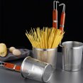 thumbnail image 2 of keepw Safe And Reliable Stainless Steel Food Strainer Enjoy Cooking Wooden Handle red 1Set, 2 of 6
