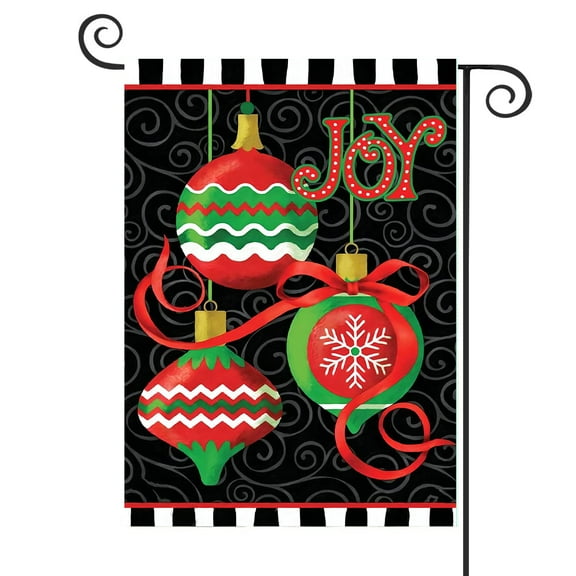DMERBYL Joy Ornaments Christmas Garden Flag Holiday 12.5" x 18"