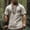 Beige, variant on Summer Mens Shirts Athletic Athletic Ethnic Men T Shirt Pullover Solid V-Neck Short Sleeve Tops