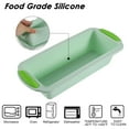 thumbnail image 3 of Meatloaf and Bread Pan | Gourmet Non-Stick Silicone Loaf Pan for Baking Banana Bread, Meat Loaf, Pound Cake | Non-Stick Silicone, Handles - Aqua Green, 3 of 5