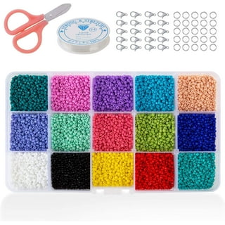 23000Pcs 2mm Glass Seed Beads for Jewelry Making Small Beads for Jewelry  Making Tiny Beads Mixed Beads 