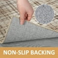 thumbnail image 4 of GlowSol 5'x7' Area Rug Modern Plaid Rug Washable Rug Farmhouse Carpet Non-Shedding Throw Rug for Dining Room Home Office, Beige, 4 of 6