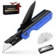 thumbnail image 1 of Cuchillo plegable/navaja multiusos WORKPRO 2 en 1 con 10 hojas, color azul, 1 of 8