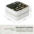 thumbnail image 2 of Autua Flag Camouflage Stars Travel Jewelry Box Organizer for Necklace, Ring, Earring - Compact Size with Multiple Storage Spaces White, 2 of 5