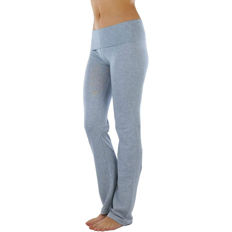 ToBeInStyle Women's Low Rise Sweatpants w/Fold-Over Waistband - Small -  Navy 