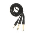 thumbnail image 2 of Cable de sonido de Conector de Adaptador M / M de 3,5 Mm a 6,5 Mm, a , Cable Auxiliar 1 metro shamjiam Conector de adaptador dual, 2 of 5