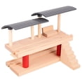 thumbnail image 1 of DECORNIJIA Imagination Development Train Tracks Bridge Wooden Double-deck Platform 1Set, 1 of 4