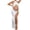X-48White, variant on YMNXA Women's Maternity Dress Sleeveless Halter Neck Solid Color Side Slit Hollow Out Elegant Fashion Pregnant Dresses For Photography Party Wear,Black,L