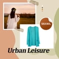 thumbnail image 3 of Qarigey Abrigo de moda chal de punto chaqueta de verano exquisito regalo dulce lavable ropa de mujer mano de obra fina cárdigan suelto Abrigos y chamarras Cielo azul Qarigey AP013515-06, 3 of 6
