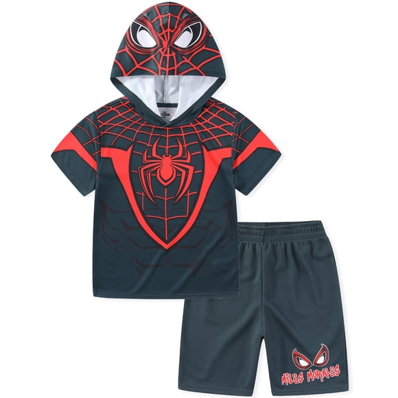 Conjunto de ropa Marvel Spider-Man Miles Morales para niños grandes