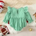 thumbnail image 6 of Zshosam Baby Long Sleeve Christmas Bodysuits Toddler Infant Baby Girl Boy Sweatshirt Christmas Bodysuit Romper Sweater Clothes Size 18 Months,(Green 18 Months), 6 of 8