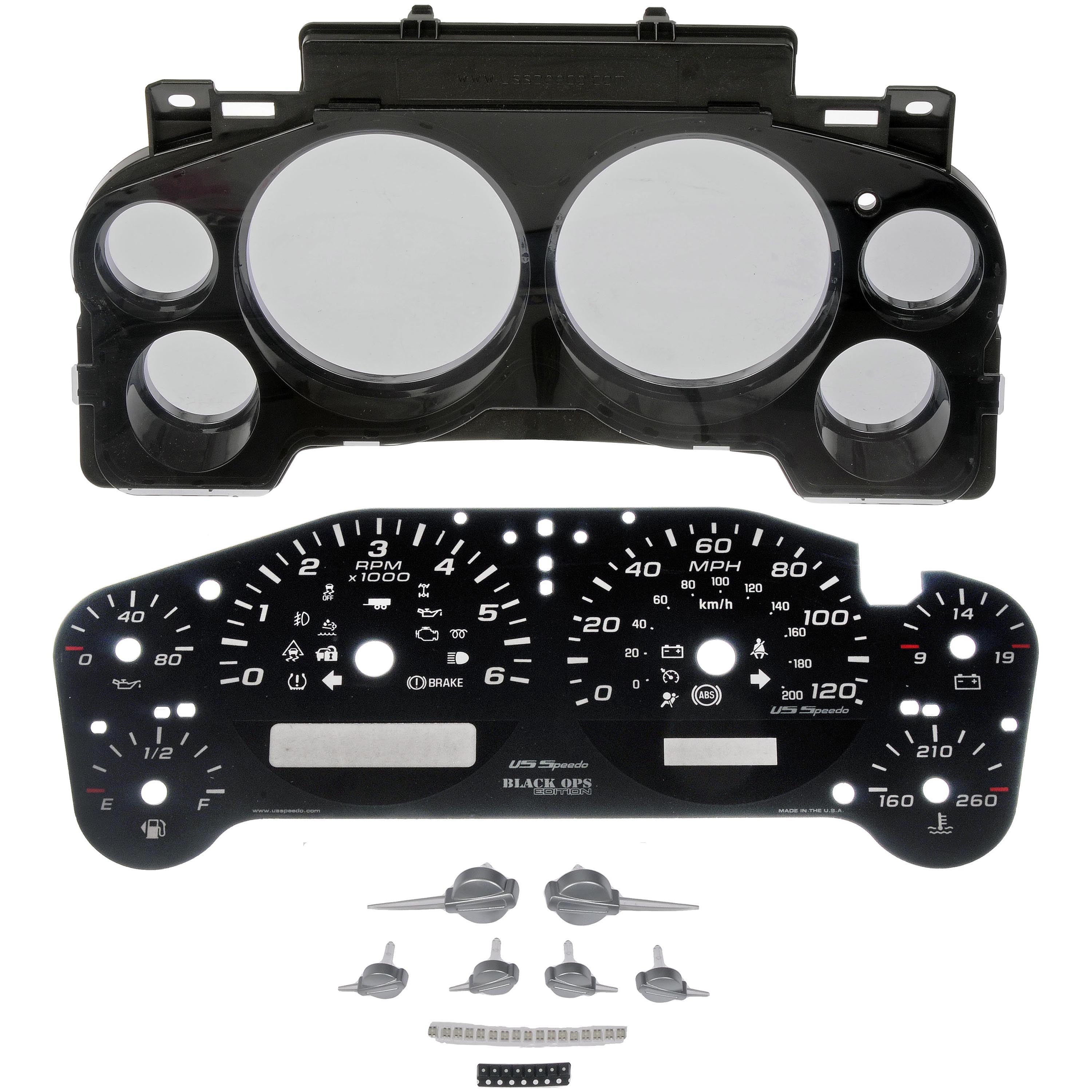Dorman 10-0111B Instrument Cluster Upgrade Kit for Specific Chevrolet / GMC Models Fits select: 2008-2012 CHEVROLET SILVERADO, 2007-2012 GMC SIERRA